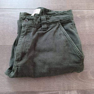 Filson Vintage Fenimore Twill Army Green Cotton Pants Jeans USA 32